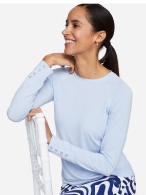 J. McLaughlin Jana Top in Steel Blue Size XL